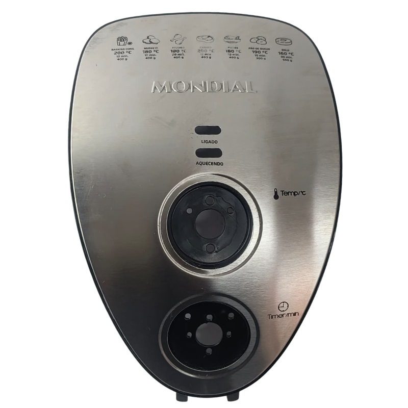 Acabamento/Painel Frontal Inox da Fritade...
